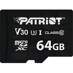 Κάρτα Μνήμης microSDXC 64GB Patriot VX Series V30 Class 10 UHS-I U3 4K UHD PSF64GVX31MCX