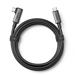 Καλώδιο USB Ugreen Right Angle USB-C to USB-C Link 5m Black