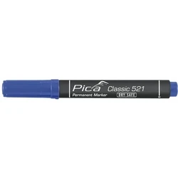 Μαρκαδόρος Pica Permanentmarker 2-6mm, Wedge Tip, blue Retail Packaging