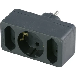 Ταφ REV transition plug 2-fold + 1 Safety contact black