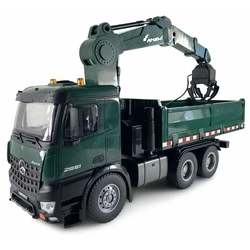 Τηλεκατευθυνόμενο Amewi Mercedes-Benz Arocs Licens Crane Truck w. Tipper RTR green