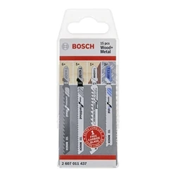 Λάμες Σέγας Bosch Jigsaw blade kit 15 pcs Wood and Metal