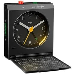 Ρολόι Ξυπνητήρι Braun BC 05 B Quartz Foldable Black