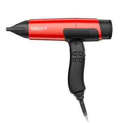 Επαγγελματικό Πιστολάκι Μαλλιών Valera με brushless 100K-PAX 2000W και SuperFlex Καλώδιο 3 μέτρων, με Rotocord σε κόκκινο