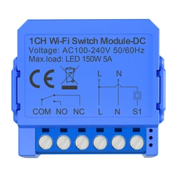 Avatto Smart Switch 1 Καναλιού Wi‑Fi 5A WSM16-DC32V-1