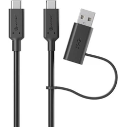 Καλώδιo USB Alogic Elements Series USB-C to USB-A Adapter 1.2M Male-Male 5A/