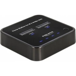Docking Station Delock M.2 2x M.2 NVMe PCIe SSD Klon Funktion