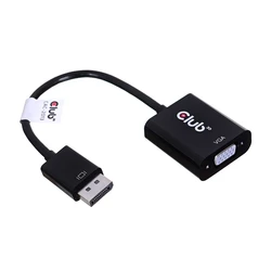 Αντάπτορας DisplayPort Club 3D  > VGA aktiv St/Bu Black polybag