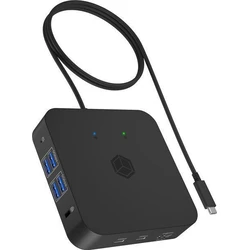 Docking Station IcyBox USB-C -> USB3.2/HDMI/3,5/LAN/