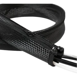 Οργανωτής Καλωδίων Logilink cable conduit with zipper AD: 50 mm, black 1m