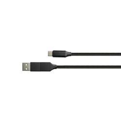 Καλώδιο USB Python USB 2.0 QC 3.0 PD 60W Black 1m