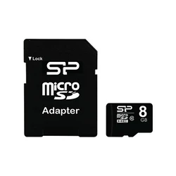 Κάρτα Μνήμης microSD 8GB Silicon Power SDHC CL.10 inkl. Adapter
