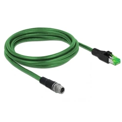 Καλώδιο Δικτύου Delock M12 4 Pin D-kodiert > RJ45 St PVC 2m