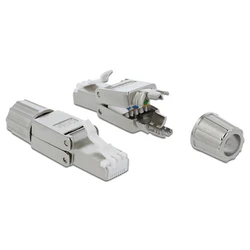 Βύσμα Δικτύου Delock RJ45 male Cat.6A STP tool-free
