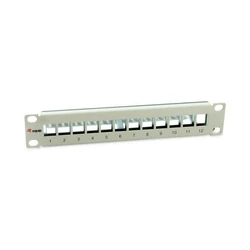 Patch Panel Equip 12x Cat6A 10" FTP 1HE Keystone Montage ws