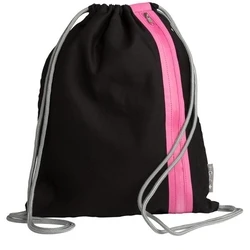 Τσάντα Pagna gym bag Go Black/dunkelrosa Zipper 46x36cm