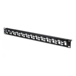 Patch Panel Digitus 1HE 24-Port modular geschirmt Black