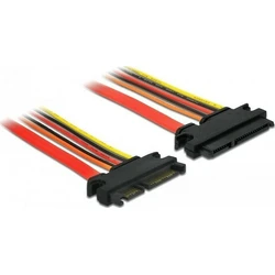Καλώδιο Delock SATA-Verl. SATA 22pin -> SATA 22pin St/Bu 0.50m rot