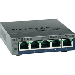 Network Switch Netgear 5x GE GS105E-200PES webmanaged