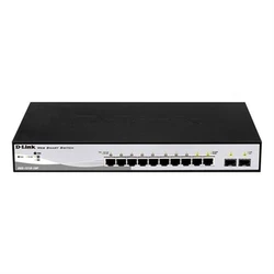 Network Switch 280mm D-Link DGS-1210-08P 2*SFP/ 8*GE PoE