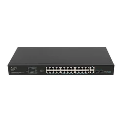 Network Switch Lanberg 24X 100MB DSP+/2X Combo Rack 19" 360W V2