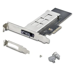 Θήκη Για Σκληρούς Δίσκους StarTech M.2 NVMe to PCIe x4 4.0/3.0 Hot-Swap Key Lock - 2 Keys
