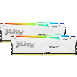 Μνήμη RAM Σταθερού DDR5 64GB Kingston FURY Beast RGB 2 x 32GB - DIMM 288-pin - 6400 MHz / PC5-51200