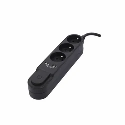 Πολύπριζο με 3 Πρίζες με διακόπτη Chacon (1,5 m)