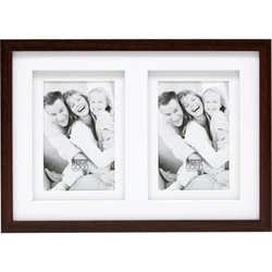 Κορνίζα γκαλερί Deknudt S65KQ2 2x15x20 Wood Gallery brown Passepartout
