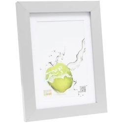 Κορνίζα τοίχου Deknudt S66KD1 P1 18x24 Wood Silver με Passepartout