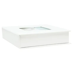 Deknudt Φωτοθήκη S66DJ4 λευκή 8x8, δερματίνη