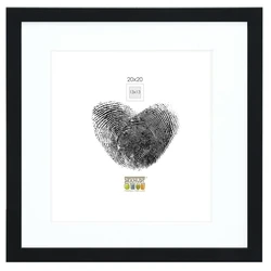 Κορνίζες τοίχου Deknudt S66KF2 P1 20x20 Ξύλο μαύρο με πασπαρτού