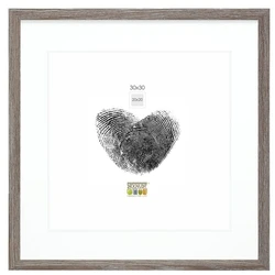 Κορνίζα τοίχου Deknudt S66KH3 P1 30x30 Wood Grey με Passepartout
