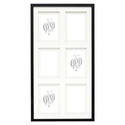 Κορνίζα γκαλερί Deknudt S65KK2 black 6x10x15 Wood Gallery double Passepartout