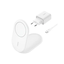 Ασύρματος Φορτιστής Belkin BOOST 15W incl. USB-C wh.WIB007vfWH