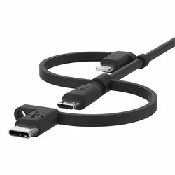 Καλώδιο USB Belkin 1,2m Lightn./Micro/USB-C - USB-A