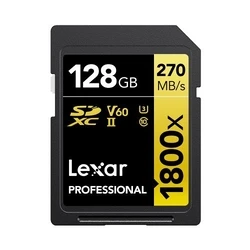 Κάρτα Μνήμης SDXC 128GB Lexar Professional 1800x UHS-II U3 ( 180/270 MB/s )