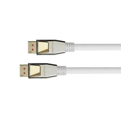 Καλώδιο DisplayPort Python 1.4 nylon braid White 5m