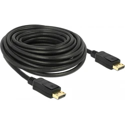 Καλώδιο DisplayPort Delock DP 1.2 -> DP M/M 10.0m Black 4K 60Hz