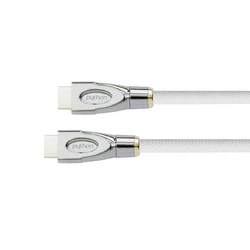 Καλώδιο HDMI Python HDMI« 2.0 4K2K nylon braid White 0,5m