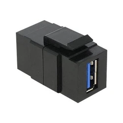 Αξεσουάρ Δικτύου Delock Keystone USB3.0 A Female Black