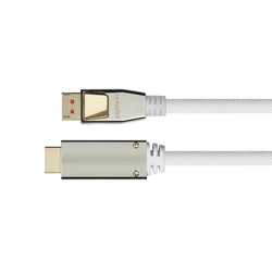 Καλώδιο HDMI Python DisplayPort 1.4 to 2.0 Nylong. White 3m