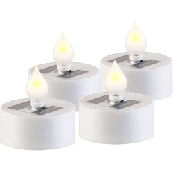 Διακοσμητικό Φωτιστικό Realpower LED- Solar tealight STL-4, 4 pieces