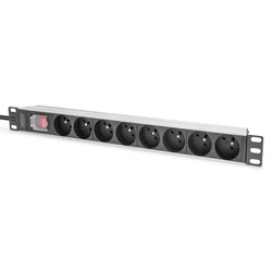 Πολύπριζο Rack Digitus PDU 1U 8xCEE7/5 outputs 230V/16A Black