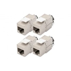 Βύσμα Δικτύου Digitus CAT 6A Keystone Modul shielded with Cablemanager 4pcs.