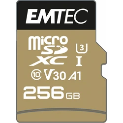 Κάρτα Μνήμης microSDXC 256GB Emtec UHS-I U3 V30 A1 SpeedIN Pro + Adapter