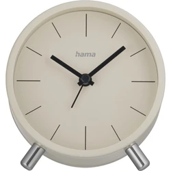 Ρολόι Ξυπνητήρι Hama Flores analogue w/o ticking, Gray/beige 222229