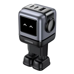 Φορτιστής Πρίζας UGreen Uno RG 65W 3-Port GaN Fast EU Black