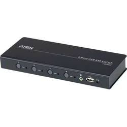 KVM Switch Aten CS724KM USB Boundless KM - keyboard/mouse/USB/audio - 4 ports