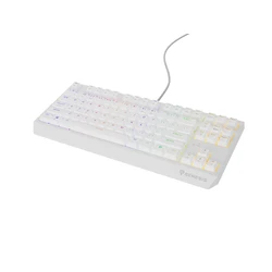 Gaming Πληκτρολόγιο Genesis Thor 230 TKL Λευκό RGB Outemu Brown